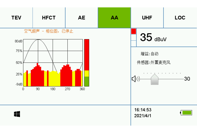 220KV變電站內(nèi)開關(guān)柜局放檢測(cè)